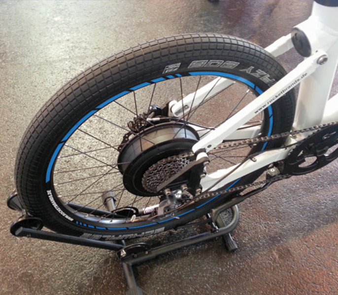 Zurrschienen.com Bicycle-Stand-3 for Rear Garage, 20-66 mm Tires