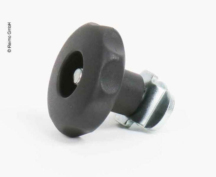 Bolted fitting with plate nut, clamping area
