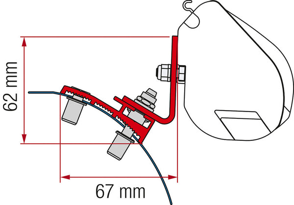 FIAMM Awning adapter for F35 PRO - 44329 | Stahlor image 1