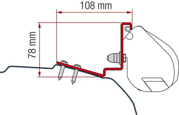 FIAMM Awning adapter for F35 Pro Dreamer - 44335 | Stahlor image 1