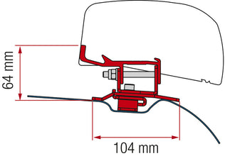FIAMM Adapter for F40Van PSA 260, deep black - 443371 | Stahlor image 1