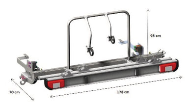 EuroCarry E-Bike carrier for Fiat Ducato from 2006, payload up to 80kg - 44351 | Stahlor image 3