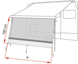 FIAMM Sun Blocker front part Sun View XL 550 for FIAMMA F45, C-St width 550 cm - 44393 | Stahlor image 6