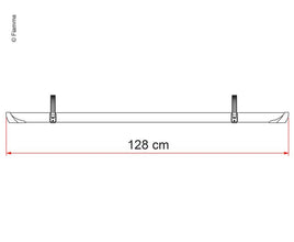 Fiamma Rail Quick Pro bike rail 128 cm - Black - 44426 | Stahlor image 2