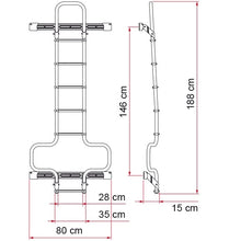 Fiamma Ladder 6 DJ - Ducato, Boxer, Jumper from 620/06 - Deep Black Version - 44440 | Stahlor image 5
