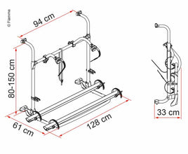 Fiamma Rear carrier Carry Bike Pro Autotrail, max. load 40kg - 44445 | Stahlor image 2