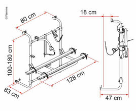 Fiamma Carry Bike Caravan Univer - 44453 | Stahlor image 2