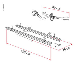 Fiamma Bike Rack GARAGE STANDARD for 2/max. 3 Bikes (Max. 50kg) - 44461 | Stahlor image 2