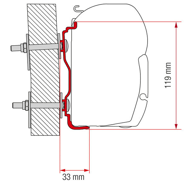 Adapter - Hymer kit for F45/F70 from 2016
