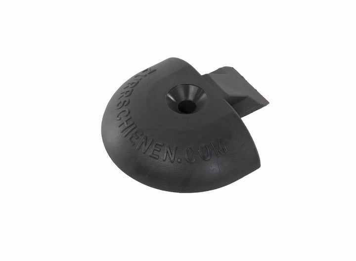 Zurrschienen.com Round End Cap for Rail 44577, Anthracite