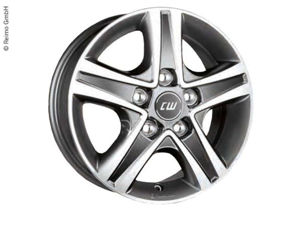 BORBE Aluminium rim Borbet CWD Fiat Ducato Maxi, LK:130, 6,5 x 16" mystral anth.polish - 460033 | Stahlor image 1