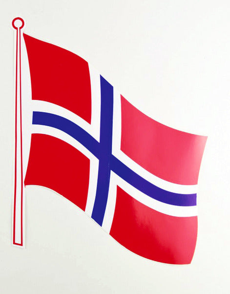 Reimo Flag sticker Norway pack of 2, 145 x 125 mm - 464304 | Stahlor image 1