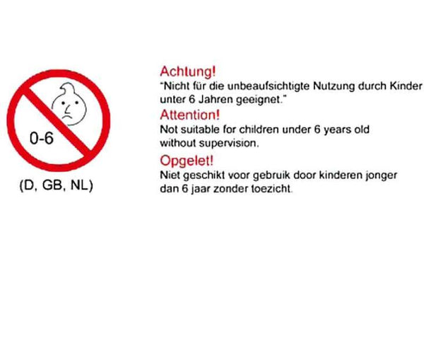 Reimo Sticker Protection against falling out of the bunk 92 x 28,5mm - 46510 | Stahlor image 1