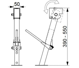 LIPPE Vehicle support Jack 1 pair 39-55 cm - 46532 | Stahlor image 4