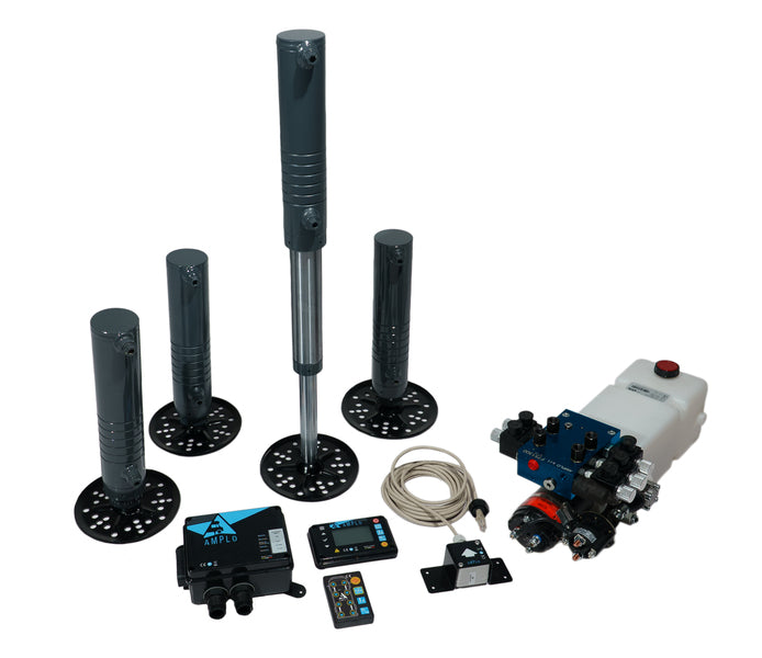 AMPLO Automatic Hydraulic Leveling Jacks, Sprinter FWD (2018+)