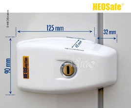 HEOSolution Lock for securing sliding, rear and hinged doors - set of 2 - 467403 | Stahlor image 3