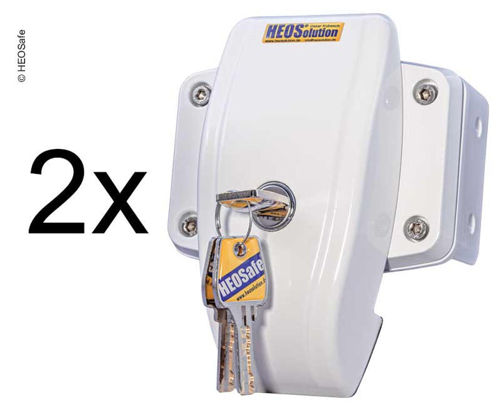 HEOSafe door protection set of 2 white