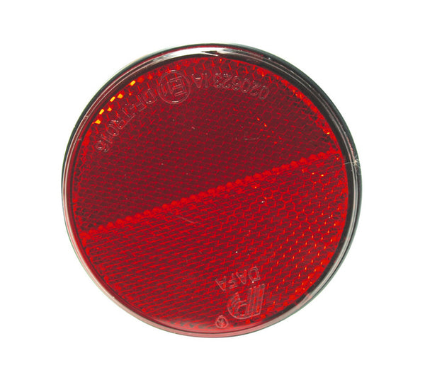 Carbest Reflector round 72mm self-adhesive red (1 piece)