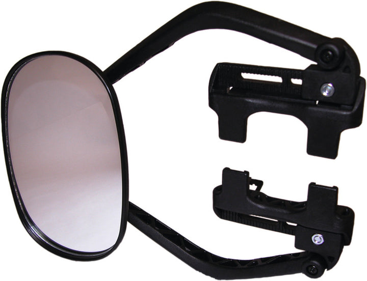 Slip-on mirror with ratchet lock