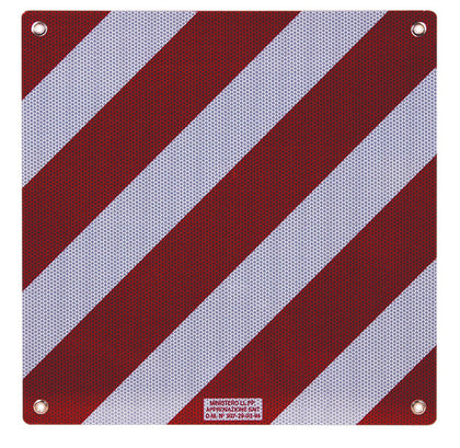 Aluminium warning plaque for Italy