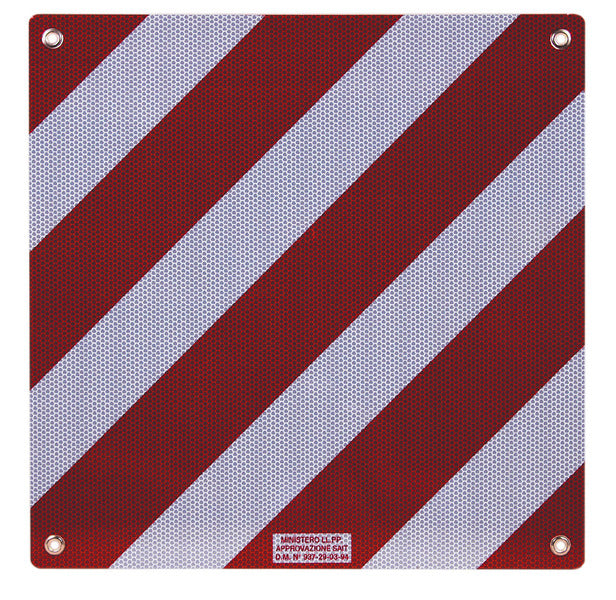 Aluminium warning plaque for Italy