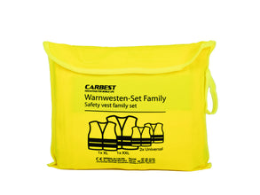Carbest Safety vest set yellow, 2x adults (1xXL/1xXXL) + 2 children - 471285 | Stahlor image 5