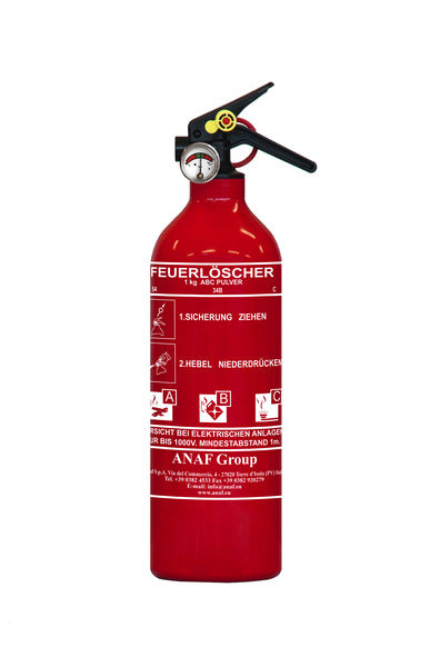 ANAF ABC fire extinguisher 1 kg - With pressure gauge - 47154 | Stahlor image 1