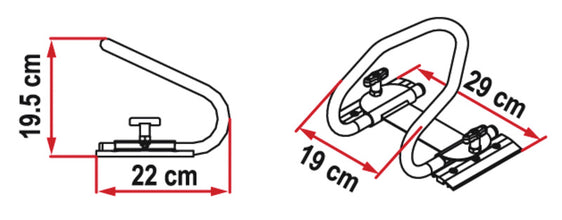 Fiamma MotoWheel Chock Rear - 471703 | Stahlor image 2