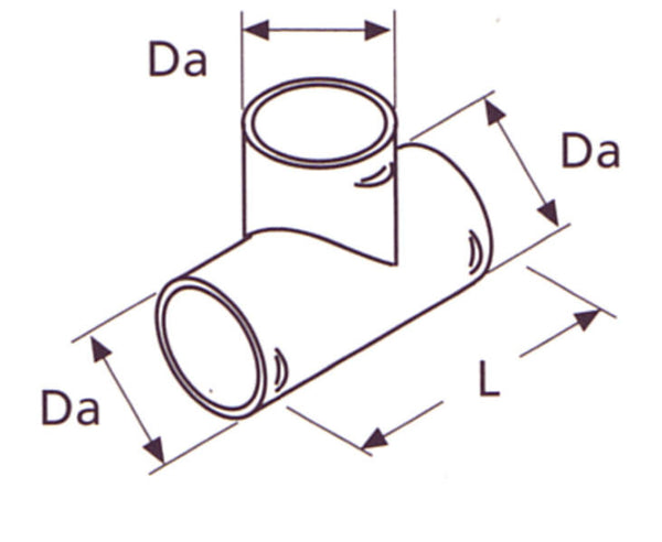 WEBAS T-piece for pipe connection 90mm - 480621 | Stahlor image 1