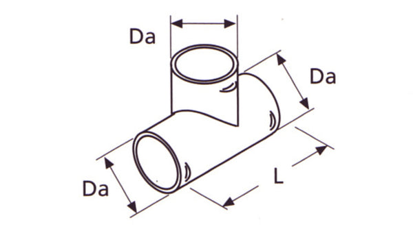 WEBAS T-piece for pipe connection 60mm - 48062 | Stahlor image 1
