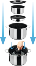 Brunner ACADEMY HIGH NG 7+1 Cookware Set Ø 22