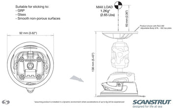 Scanstrut ROKK - Base with suction cup for holding system - 493465 | Stahlor image 3