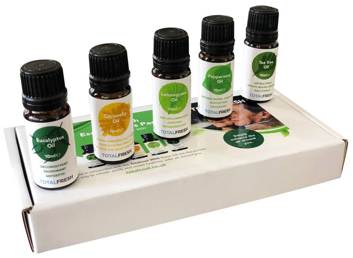 Totalcool Fresh Oils: Citronella,Tea Tree,Lemon,Eucalyptus,Peppermint