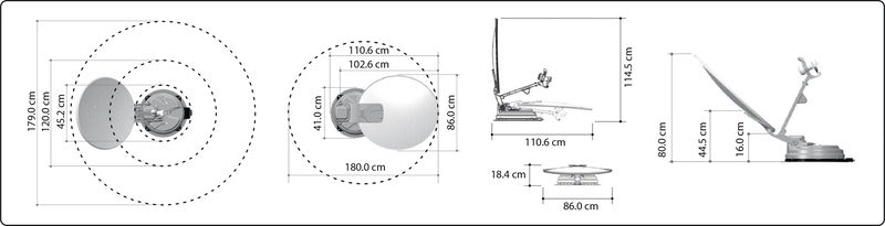 Reimo 85 cm Automatic Roofmounted Satellite System X85 Twin + Skew - 49633 | Stahlor image 3