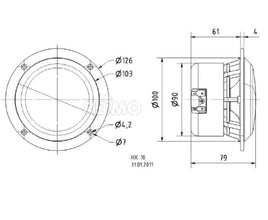 Visaton High-End-2-way-coaxiall loudspeaker 4' - 49803 | Stahlor image 3