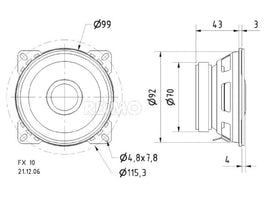 VISAT 2-way-coaxiall loudspeaker 4' - 49804 | Stahlor image 2