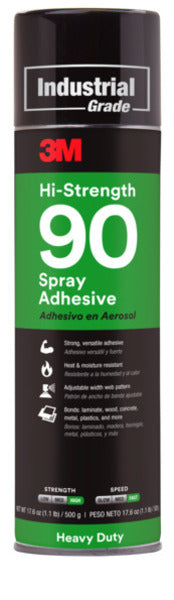 3M Spray Adhesive based on Synthetic Elastomers Hi-Strength 90 - Transparent - 500 ml