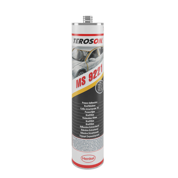 Teroson MS 9221 High-Strength Adhesive, Black, 310 ml