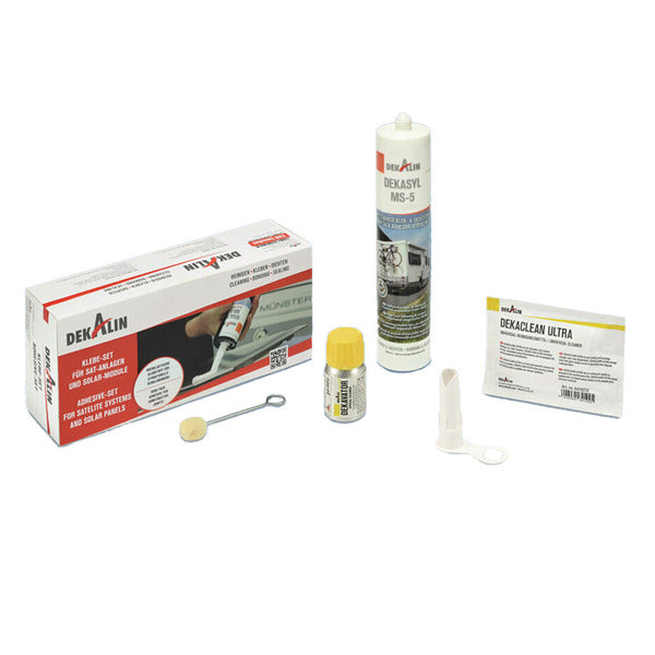 Dekalin Adhesive Kit - 1x Dekasyl MS 5 White, 1x Dekavator 30ml, Tuc - 500791 | Stahlor image 1