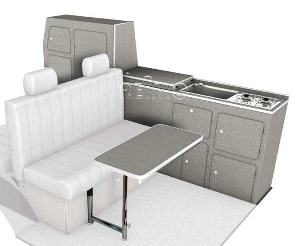 Reimo Bel Ami Furniture Unit for VW T6/T5 SWB, Granitto Laminate Decor