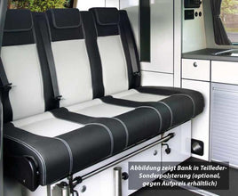 Reimo T5/T6 Rock and Roll Bed, TrioStyle, Variotech 3000, 3 Seats, Classic Gray