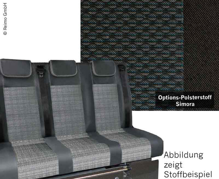 VW T6, VW T5 Trio Style rock and roll bed Variotech 3000, size 10, design Simora