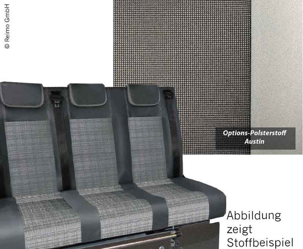 Reimo Rock and Roll Bed VW T5 Trio Style, Variotech 3000 Size 10, 3-Seater, Austin T5, 2 Heat Exchangers