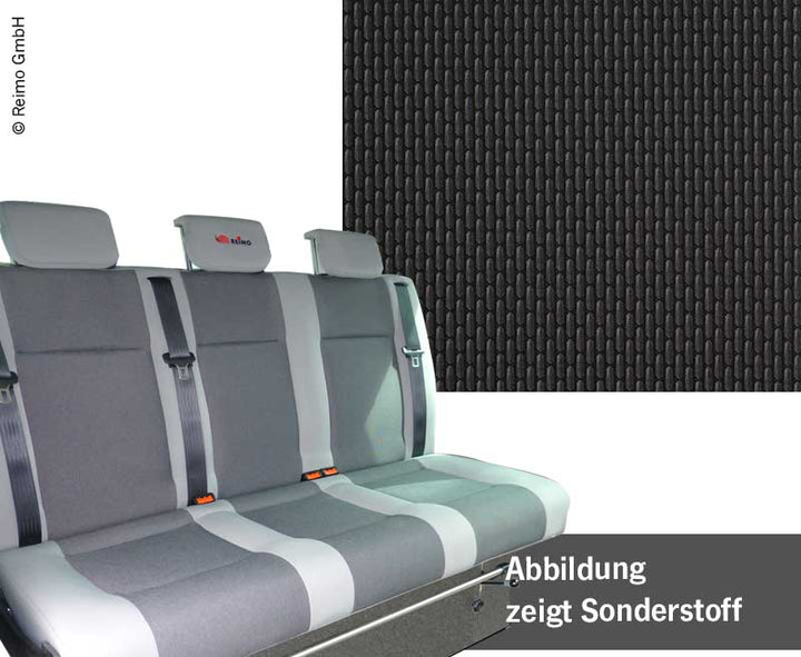 Rock and Roll Bed VW T6.1 Variotech 3100 Size 10, Fixed, 3-Seater, Briks Two-Tone, Heat Exchanger