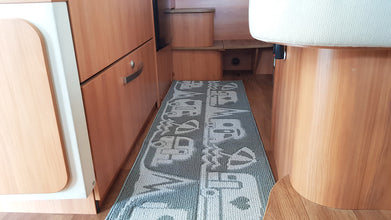 Arisol Living room carpet 50x150cm dark grey, polyester/TPR - 516482 | Stahlor image 2