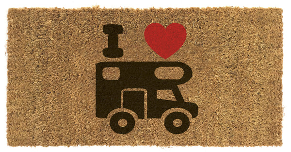 Arisol coconut mat 50x25cm - with print "Motorhome - 51649 | Stahlor image 1