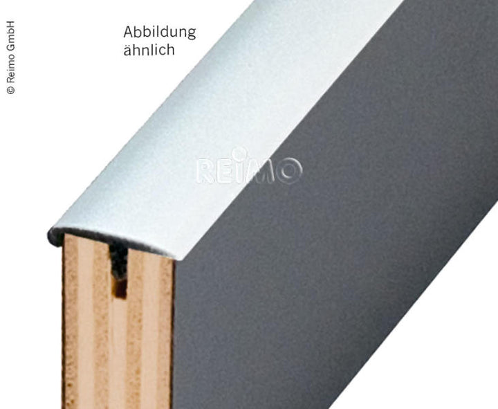 T-edging one-sided with nose - dark gray - 40 m