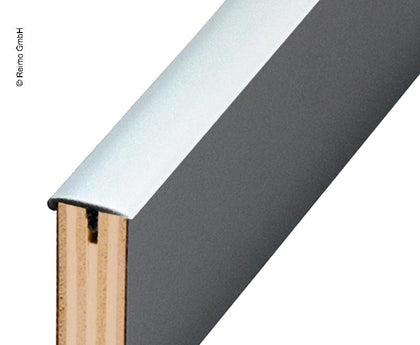 T-liner with nose 15 mm thick - silver - 40 m roll