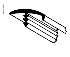 Reimo T-liner with nose 15 mm thick - silver - 40 m roll - 5210178 | Stahlor image 2