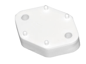 Reimo Spacer plate, height 10mm, white - 524504 | Stahlor image 1